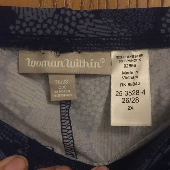COPY - WOMAN within blue polka dot leggings 2x(26/28) - Picture 2 of 5